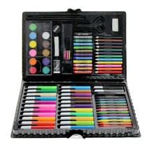 90pc Art Set Kids Watercolour Pens Crayons Pencils Sponge Scissors Oil Pastels - £11.80 GBP