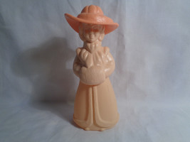 Vintage Little Kate Avon Charisma Empty Cologne / Perfume Bottle Peach Figure - $4.69