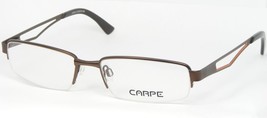 Carpe 31341-2 Brown /ORANGE Eyeglasses Glasses Metal Half Rim Frame 52-16-135mm - £41.41 GBP