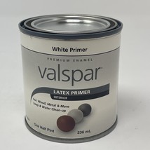 Valspar 65054 Premium Enamel Interior Latex Primer, White Primer, 1/2 Pint - £6.76 GBP