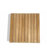 Pack of 5 Teak Floor Tiles Indoor/Outdoors 19.75" Square 11 lbs each - $325.00