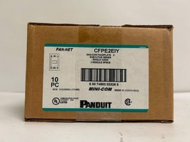 Panduit CFPE2EIY Single Gang 2-Port Executive Style Faceplate with Label... - €47,35 EUR