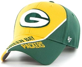 Green Bay Packers &#39;47 MVP Venture Green Yellow Hat Cap Adult Men&#39;s Adjus... - £18.08 GBP