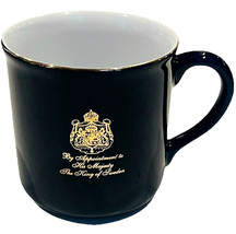 Gevalia Kaffe Coffee Mug Tea Cup Black Gold Rim - £6.95 GBP