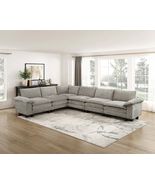Modern Contemporary 6-Pc Modular Chenille Sectional Sofa Set - €1.682,98 EUR