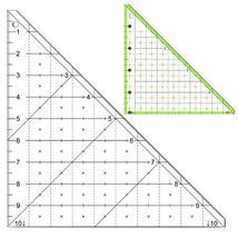 2 Pieces Folded Corner Ruler Acrylic Folded Corner Clipper Tool Simplicity 45 De - £17.26 GBP