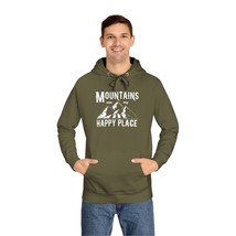 Unisex Mountains Are My Happy Place Comfort Stretch Fleece Hoodie - $47.38+