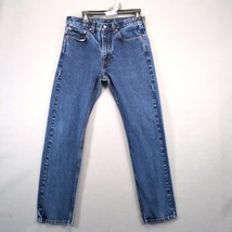 Levi&#39;s 505 Jeans Men&#39;s 33x32 Straight Leg 100% Cotton Denim Med-Dark Was... - $30.00