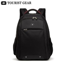 black bagpack men mochila swiss backpa men&#39; Travel bag TOURIST GEAR 15.6 inch la - £79.93 GBP