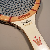 VTG Wilson The Jack Kramer Autograph 4.25&quot; Grip Light Wood Tennis Racquet USA - £21.54 GBP