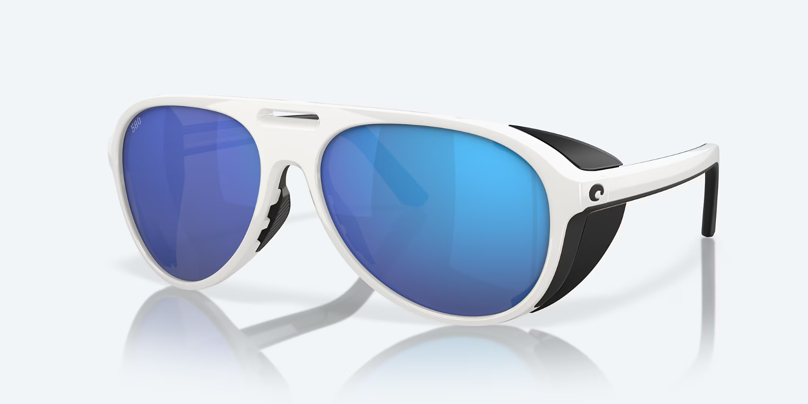 NEW Costa Del Mar Grand Catalina Hull White / Blue Mirror POLARIZED Glas... - $177.20