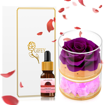 Mothers Day Gifts for Mom Wife, Eternal Rose Flower Gifts for Her,Aromatherapy C - £43.99 GBP