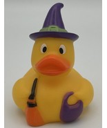 Collectible  Halloween Rubber Toy Jeep Duck-Bath Witch  Broom Monster Ducky - $7.92