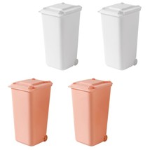 4Pcs Mini Pathway Trash Cans Toy Curbside Garbage Trash Bin Recycle Can Pen Hold - £23.93 GBP