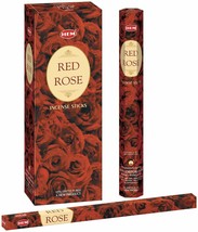 HEM Precious Red Rose Incense  Masala Sticks Pack of 6 Essences 120 Sticks  - £12.13 GBP