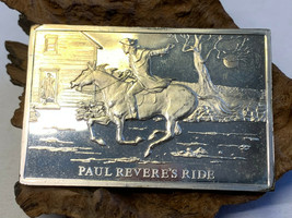 Danbury Mint Bicentennial Sterling Silver Ingot 750 Grains Paul Revere&#39;s... - £63.17 GBP