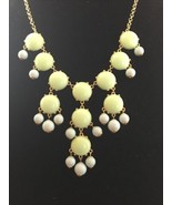Green And Blue Chandelier Style Necklace Goldtone 24” W Extender - $8.32