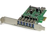 StarTech.com 7 Port PCI Express USB 3.0 Card - 5Gbps - Standard &amp; Low-Pr... - £74.95 GBP