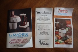 Moulinex La Machine Instruction Owner Recipe Manual 390 &amp; 354 Booklet Vi... - £10.18 GBP