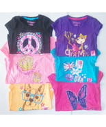 Hanes Girls Graphic T-Shirts Various Patterns Colors and Sizes Peace Sig... - £8.00 GBP