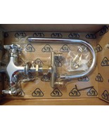 T&amp;S Brass Double Ledge Laboratory Faucet with Rigid Gooseneck Nozzle - $3,292.93 MXN