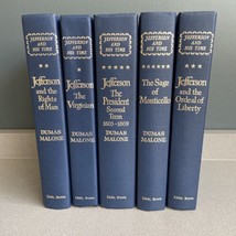 Jefferson and His Time by Dumas Malone 5 Volume Set 1962 - £36.82 GBP