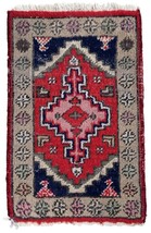 Alfombra anejo Oriental hecho a mano 38cm x 59cm 1970s - 1C879 - $6,153.88 MXN