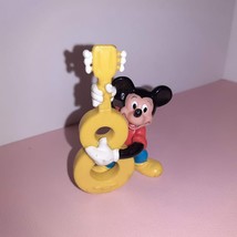 Vintage Mickey Mouse Birthday Cake Topper Figure # 8 Disney PVC Standing... - $7.92
