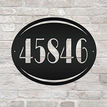 Boyce22Par Personalized House Number Metal Sign Indoor Outdoor Last Name... - £54.22 GBP