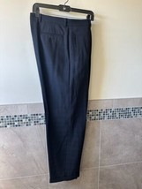 Giorgio Armani Black Beige Window Pane Pattern Wide Leg Men&#39;s Trousers S... - £62.51 GBP