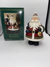 Decorative Santa Figurine, Holding A Toy Sack And A Lantern New - £18.38 GBP