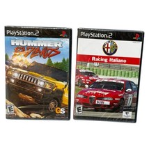 Playstation 2 Game Lot 2 Alfa Romeo Racing Italiano &amp; Hummer Badlands New Sealed - $49.44