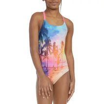 Hurley Girls One Piece Swimsuit Cute Tropical Print - £21.27 GBP
