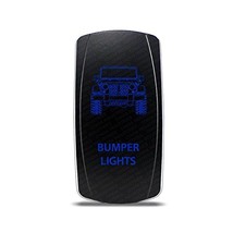 CH4x4 Rocker Switch Jeep Wrangler JK Bumper Lights Symbol - Blue LED - $15.83