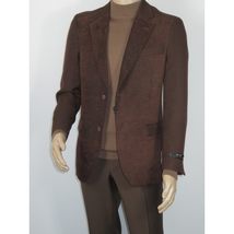 Men's Zacchi Sport Coat Patch Elbow Chenille Velveteen Bryan Cognac 74527 image 3