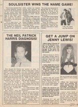 Neil Patrick Harris Jenny Lewis teen magazine pinup clipping Get a jump ... - $1.00
