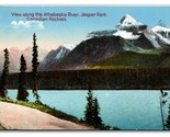 Athabaska River View Jasper Park Alberta Canada DB Postcard B19 - $2.92