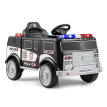 12V Battery Powered Electric Vehicle with 3 Speeds and Megaphone-Black - Color:  - €166,88 EUR