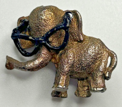 1964 Barry Goldwater Elephant with Glasses Political Pinback Brooch SKU PB91-3 - £19.65 GBP