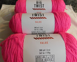 Big Twist Value lot of 3 Hot Pink dye lot 651952 - $15.99