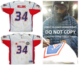 Ricky Williams Signed Football Jersey Proof Autographed Pro Bowl Miami Dolphins - £315.55 GBP