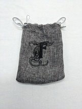 Dnd RPG Gray With Fancy F Dice Bag Accessory 4&quot; X 5 1/2&quot; - $12.47