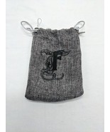 Dnd RPG Gray With Fancy F Dice Bag Accessory 4&quot; X 5 1/2&quot; - $232.67 MXN