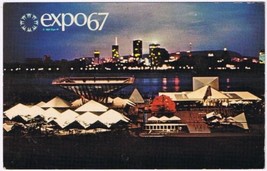 Quebec Postcard Montreal Expo 67 Canadian Pavillion - $2.96