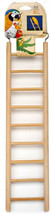 Penn Plax Natural Wooden Ladder for Birds 9 step - 4 count Penn Plax Natural Woo - £26.46 GBP