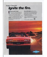 1984 Chevrolet Camaro Sport Coupe Print Ad Automobile Car 8.5&quot; x 11&quot; - €17,32 EUR