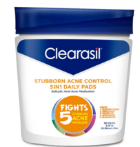 Clearasil Ultra Acne Control Treatment Facial Cleansing Daily Pads 5 in1 with Sa - £31.69 GBP