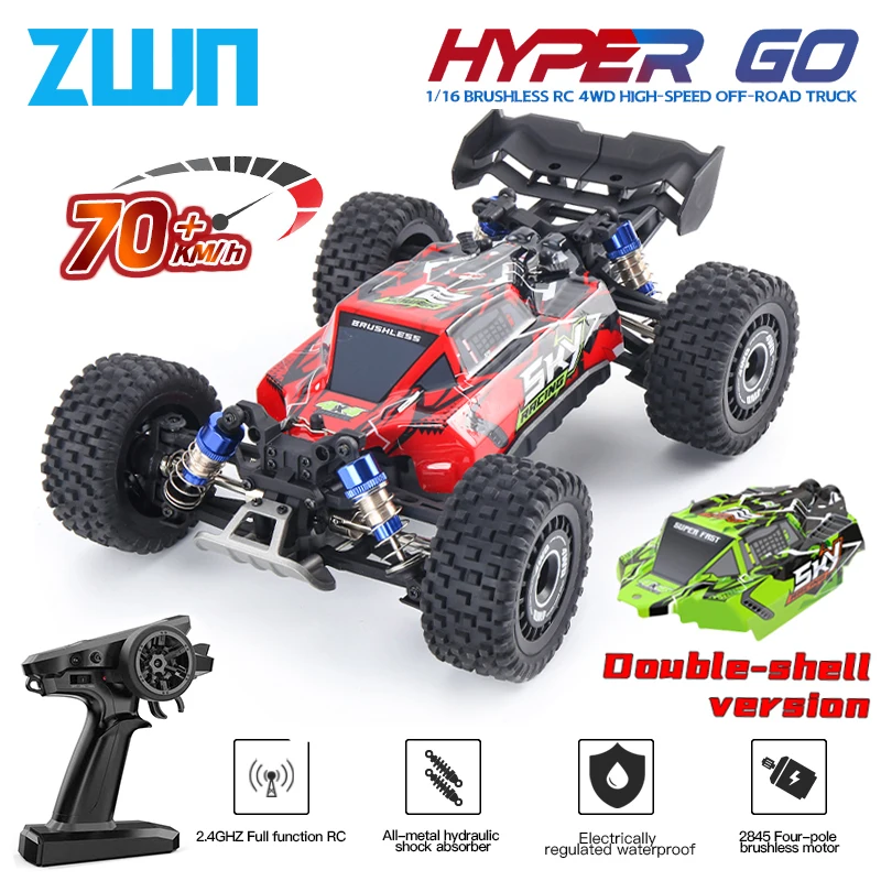 MJX 16207 70KM/H Brushless RC Car 4WD Electric High Speed Off-Road Remote - £128.00 GBP+