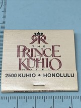 Vintage Matchbook Covers The Prince Kuhio Hotel  Honolulu, Hawaii  gmg - £9.69 GBP