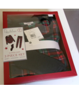 Roudelain  3-piece Pajama Set (Shirt Jogger and Socks) Misty Plaid Size ... - $418.21 MXN